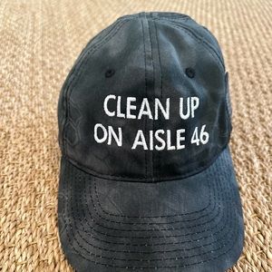 Funny Political Baseball Cap “Clean up on Aisle 46”